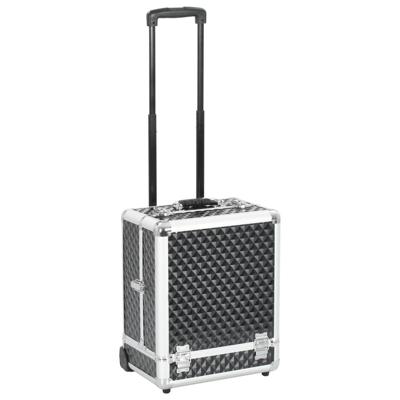 Vidaxl Mage Trolley 35x29x45 cm de aluminio negro