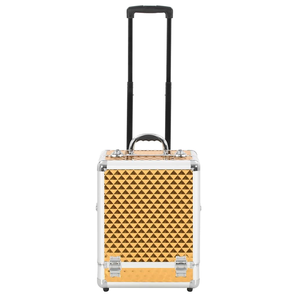 Vidaxl MAKEP CROLELY 35x29x45 cm de oro de aluminio