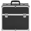 Vidaxl Makeup Suitcase 38x23x34 cm in alluminio nero