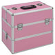 Vidaxl makeup suitcase 37x24x35 cm aluminum pink
