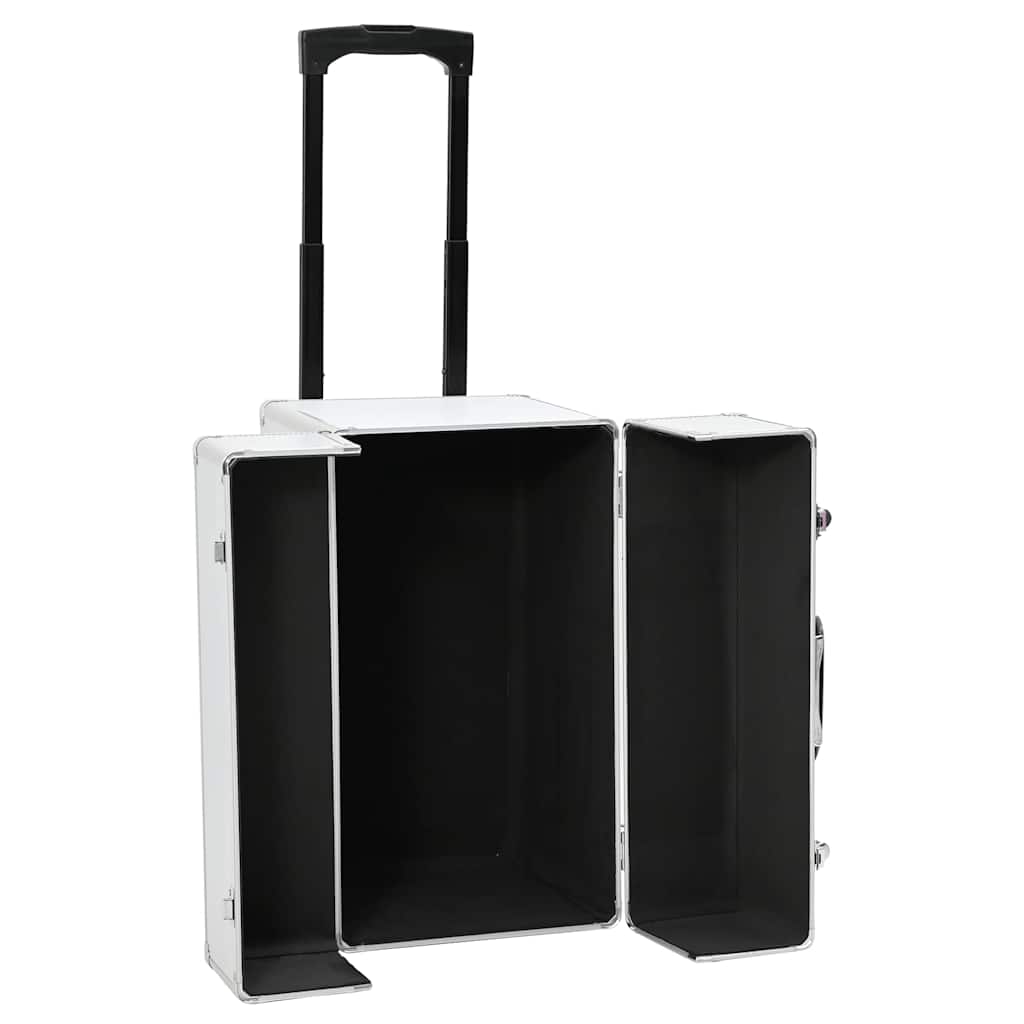 Vidaxl pilotrolley 47x39x27 cm colorato in argento in alluminio