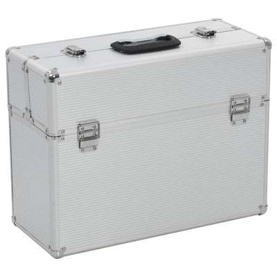 Case de herramientas de Vidaxl 47x36x20 cm de aluminio de plata de color