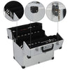 Vidaxl Tool Case 38x22.5x34 cm colorato in argento in alluminio