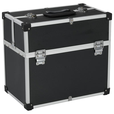 Vidaxl Tool Case 38x22.5x34 cm in alluminio nero