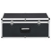 Case di archiviazione Vidaxl 2 ST Alluminio nero