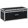Casi di archiviazione Vidaxl 3 ST ALLUMINUM BLACK