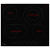 Vidaxl Ceramic HOB con 4 zonas de cocción Control táctil 6600 W