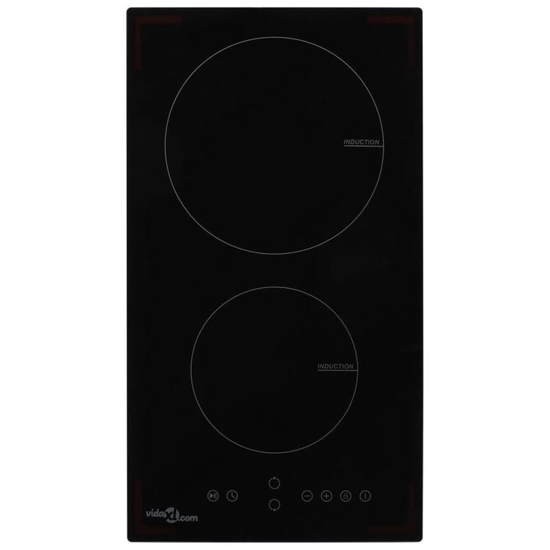 Vidaxl Inducción Wit con 2 zonas de cocción Control táctil 3500 W vidrio