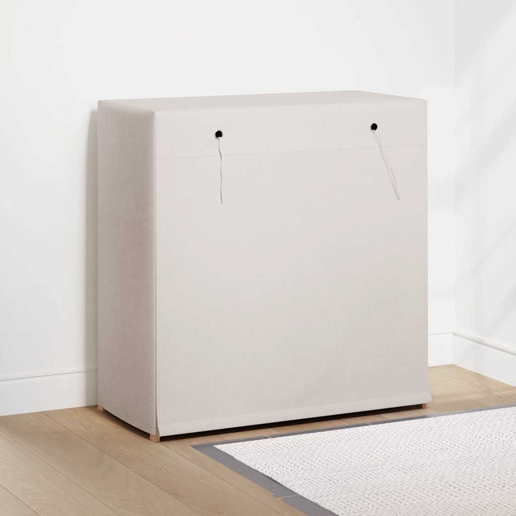 Armadio da scarpe Vidaxl con copertura 79x40x80 cm tessuto bianco