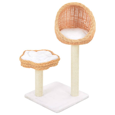 Vidaxl Cat rashing Post con graffi di sisal ovviamente Wilow Wood