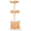 Post de raspado de gatos Vidaxl con rasguños de sisal, por supuesto, Willow Wood