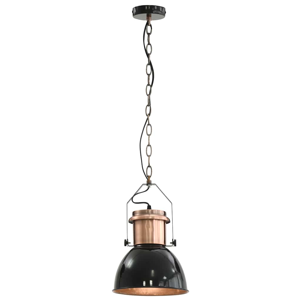 Vidaxl Lampade a soffitto 2 St Round E27 Nero