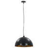 Vidaxl Lampade a soffitto 2 PC semi -round E27 40 cm Black e oro colorato