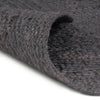 Alfombra Vidaxl hecha a mano alrededor de 150 cm de yute gris oscuro