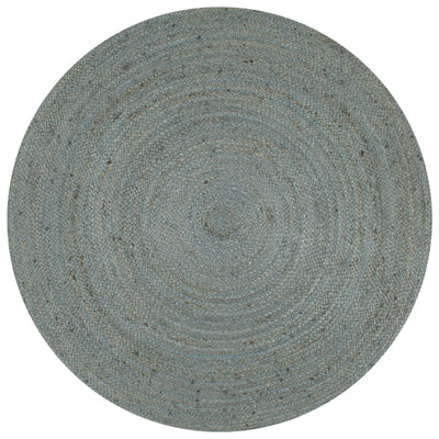 Alfombra Vidaxl hecha a mano alrededor de 120 cm de yute oliva verde