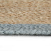 Vidaxl vloerkleed handgemaakt met olijfgroene rand 90 cm jute