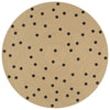 Vidaxl tappeto fatto a mano con polkadot stampata da 150 cm iuta