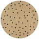 Vidaxl tappeto fatto a mano con polkadot stampata da 150 cm iuta