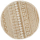 Vidaxl rug handmade with white print 90 cm jute