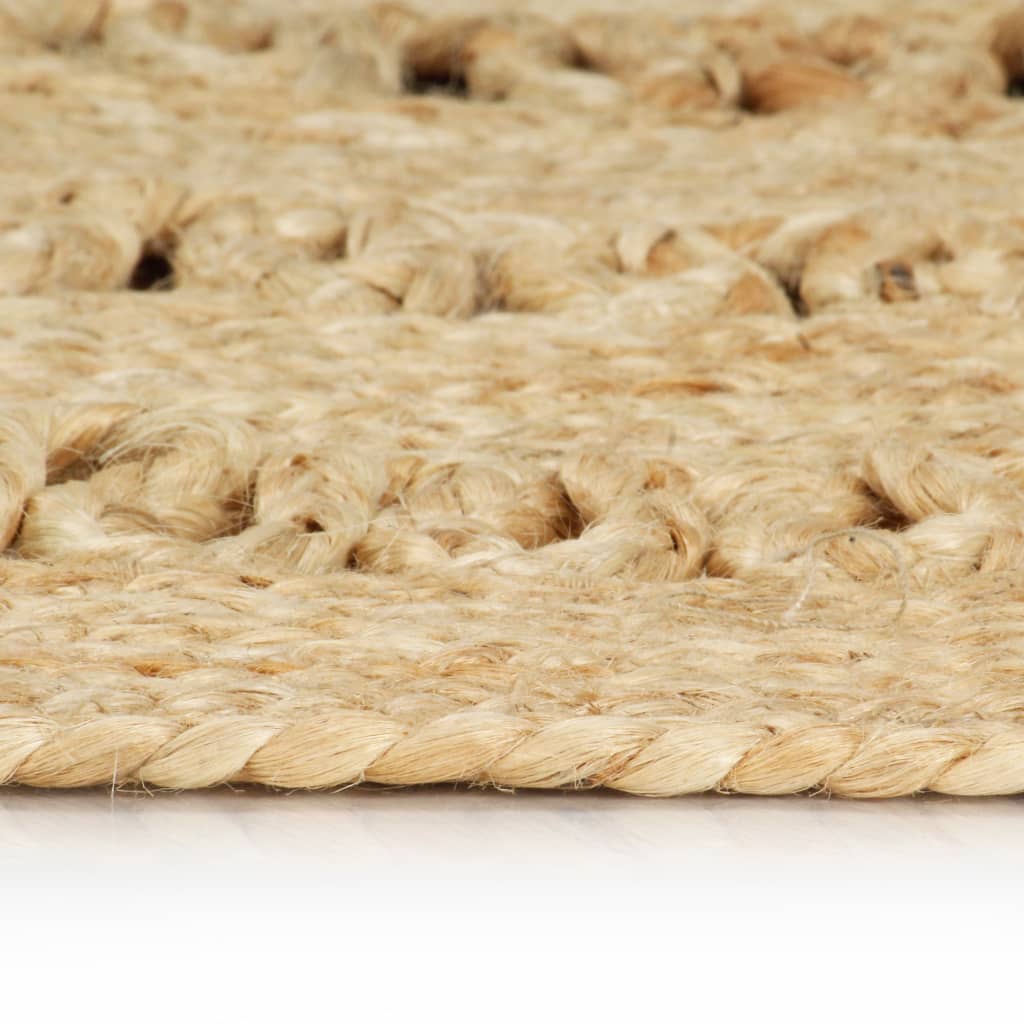 Vidaxl rug handmade 120 cm braided jute