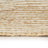 Alfombra Vidaxl hecha a mano con diseño espiral de 120 cm de yute blanco