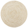 Alfombra Vidaxl hecha a mano 90 cm de yute blanca y natural