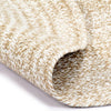 Vidaxl vloerkleed handgemaakt 120 cm jute wit en naturel