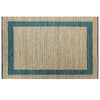 Vidaxl tappeto fatto a mano 160x230 cm blu iuta