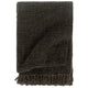 Vidaxl Plaid 160x210 cm Antracite di cotone e marrone