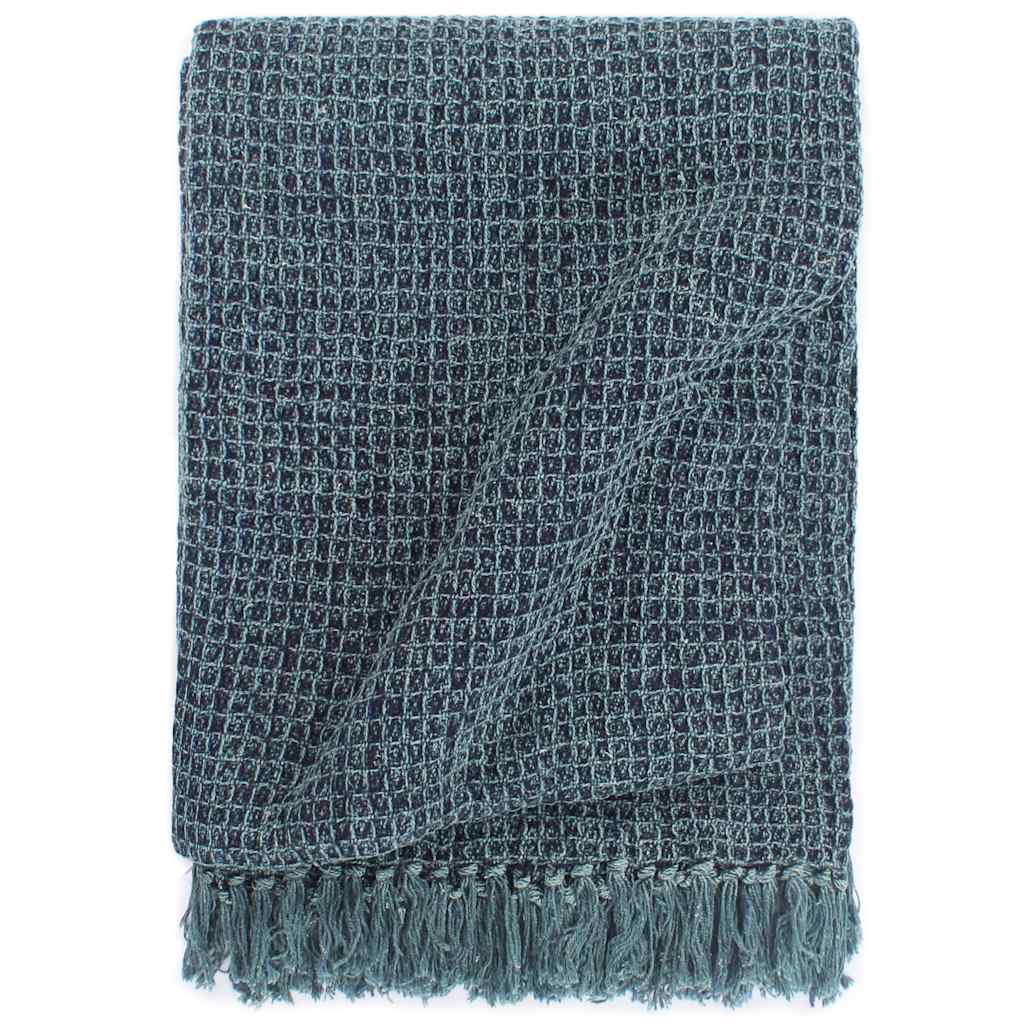 Vidaxl Plaid 125x150 cm Algodón Indigo-azul