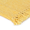 Vidaxl plaid 160x210 cm katoen mosterdgeel