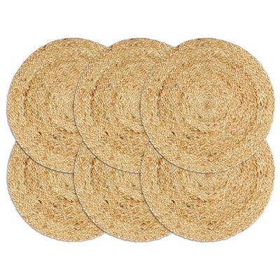 VIDAXL PLASCEMATS 6 STS Circa circa 38 cm ovviamente