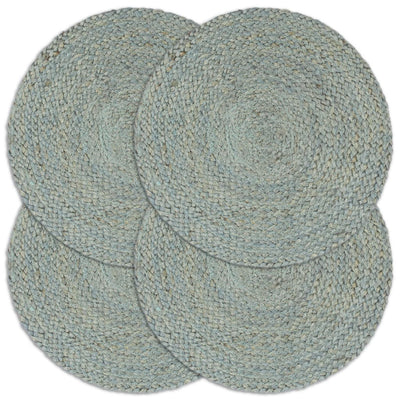 Vidaxl Pilleafemats 4 STS alrededor de 38 cm de yute oliva verde