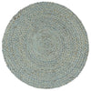 Vidaxl placemats 6 st rond 38 cm jute olijfgroen
