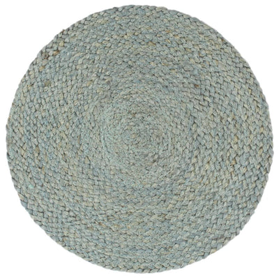 Vidaxl Pill Playemats 6 Sts alrededor de 38 cm de yute oliva verde