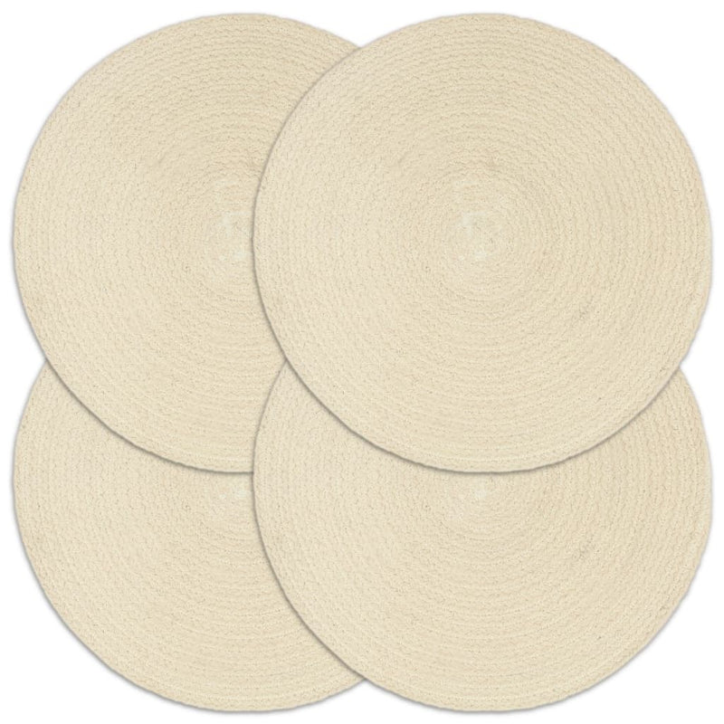 Vidaxl PLASCEMATS 4 STS intorno a 38 cm Cotton ovviamente
