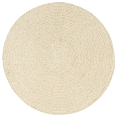 Vidaxl Placemats 6 sts Round 38 cm cotton of course