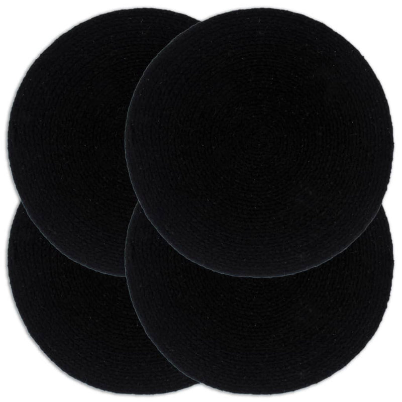 Vidaxl Pochemats 4 ms round 38 cm di cotone semplice