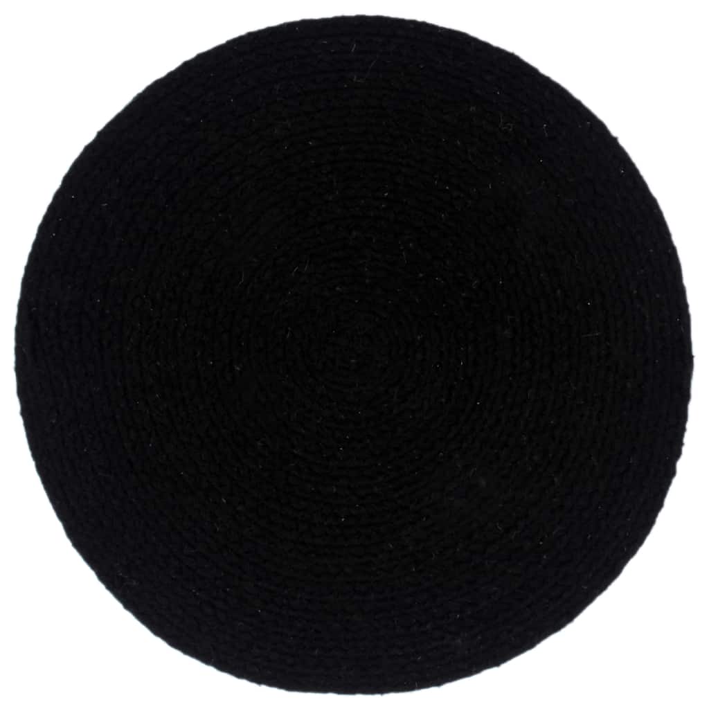 Vidaxl Pochemats 4 ms round 38 cm di cotone semplice