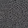 Vidaxl Pochemats 4 ms round 38 cm cotone semplice grigio scuro