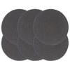 Vidaxl Pochemats 6 ms round 38 cm cotone semplice grigio scuro