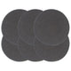 Vidaxl Pochemats 6 ms round 38 cm cotone semplice grigio scuro