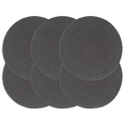 Vidaxl Pillemats 6 STS Ronda 38 cm CM PLANETO Dark Grey