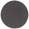 Vidaxl Pochemats 6 ms round 38 cm cotone semplice grigio scuro