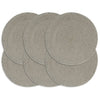 Vidaxl Pochemats 6 ms round 38 cm cotone grigio