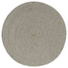 Vidaxl Pochemats 6 ms round 38 cm cotone grigio