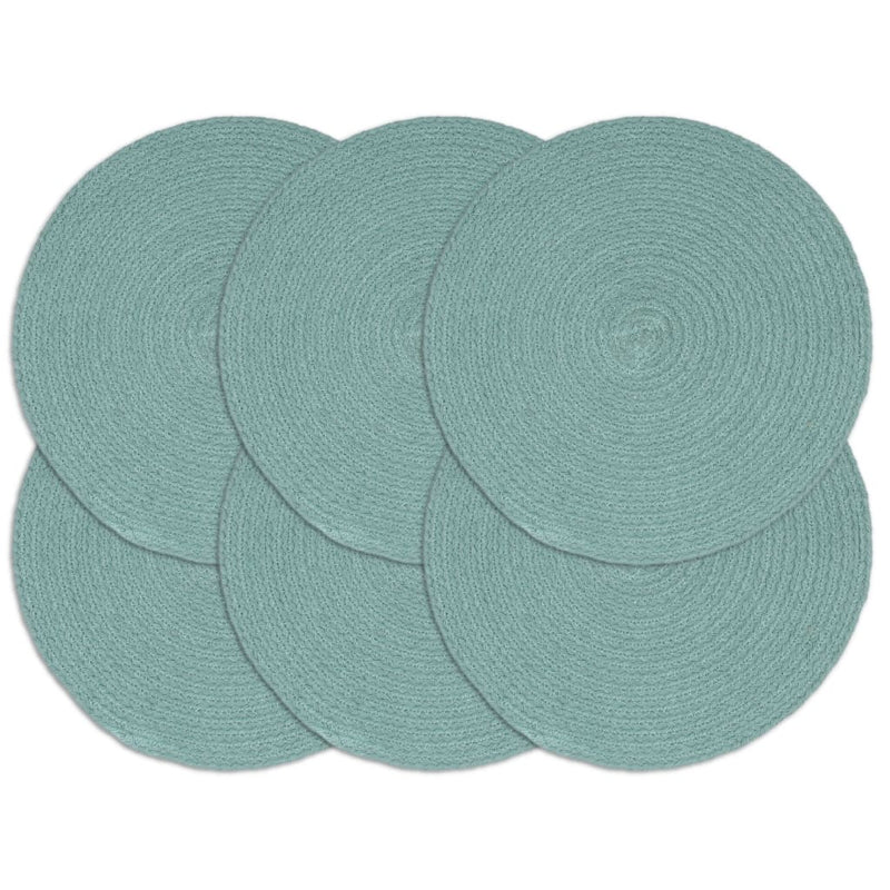 Vidaxl Pochemats 6 ms round 38 cm Cotton Green