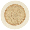 Vidaxl placemats 4 st rond 38 cm jute en katoen natuurlijk
