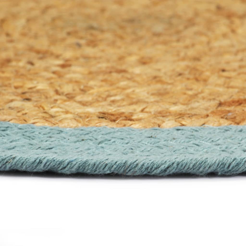 VIDAXL PLAGLEMATS 4 ST 38 cm Juta e cotone ovviamente e verde