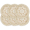 Vidaxl PLASCEMATS 6 STS round 38 cm bianco